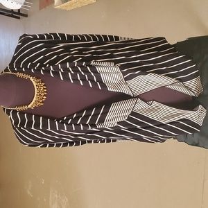 Long Sleeve Striped Cardigan